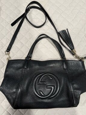 Gucci Soho Pebbled Leather Tote